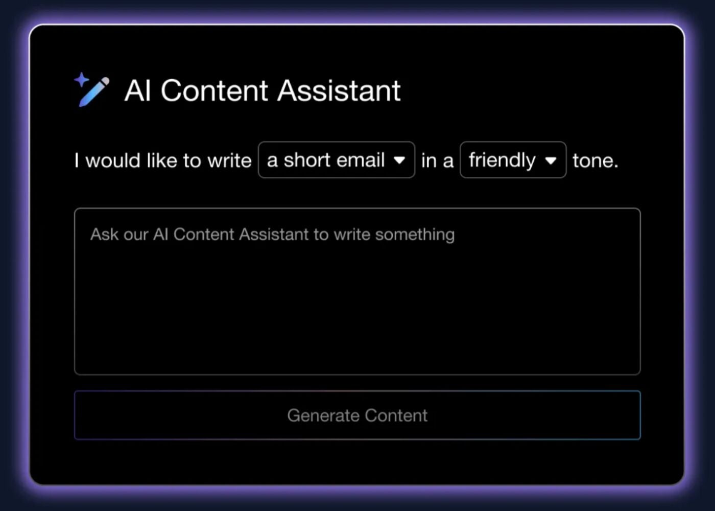   Capsule content assistant feature