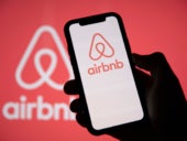 Airbnb application on mobile phone.