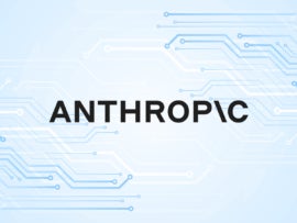 Splash graphic featuring the logo of Anthropic.