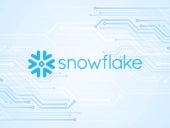 Splash graphic featuring the logo of Snowflake.