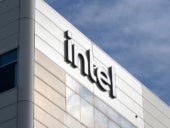 Intel logo is seen at Intel Corporation's headquarters in Santa Clara, California.