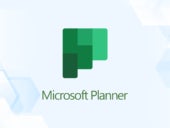 Review graphic featuring the logo of Microsoft Planner.