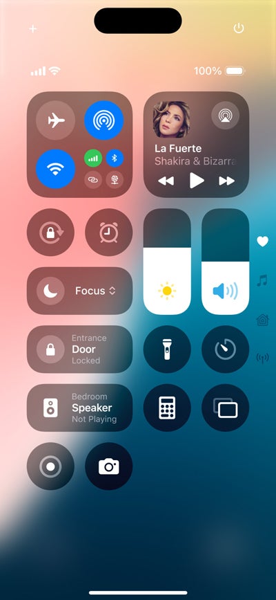 The new Control Center in iOS 18 is fully customizable so you can view just the settings and features you’d like.