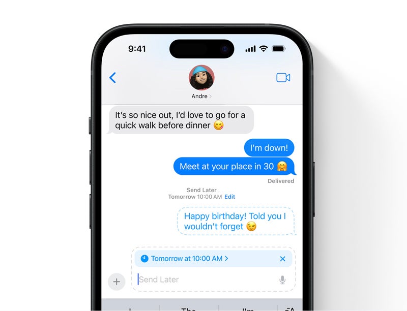 Messages in iOS 18 will have the ability to schedule messages for later. This is a feature users have been wanting for a long time.