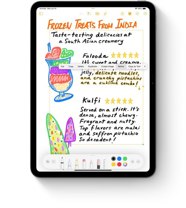 Users can easily refine their handwritten text using the new handwriting smoothing feature in Notes for iPadOS 18.