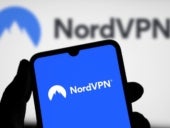 NordVPN logo is displayed on smartphone.