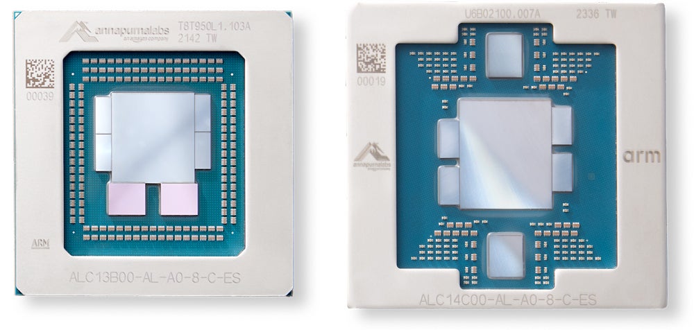 Images of Graviton4 (right) and Graviton3 (left).