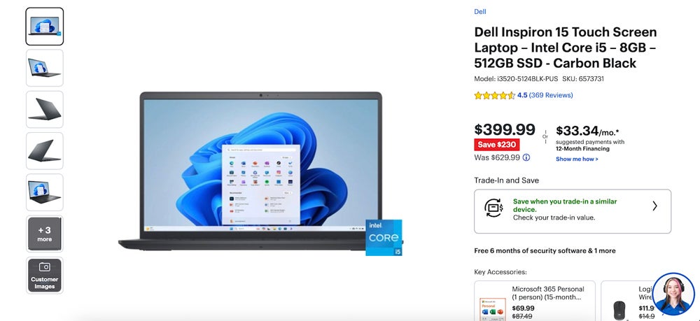 Dell Inspiron 15 on Best Buy.