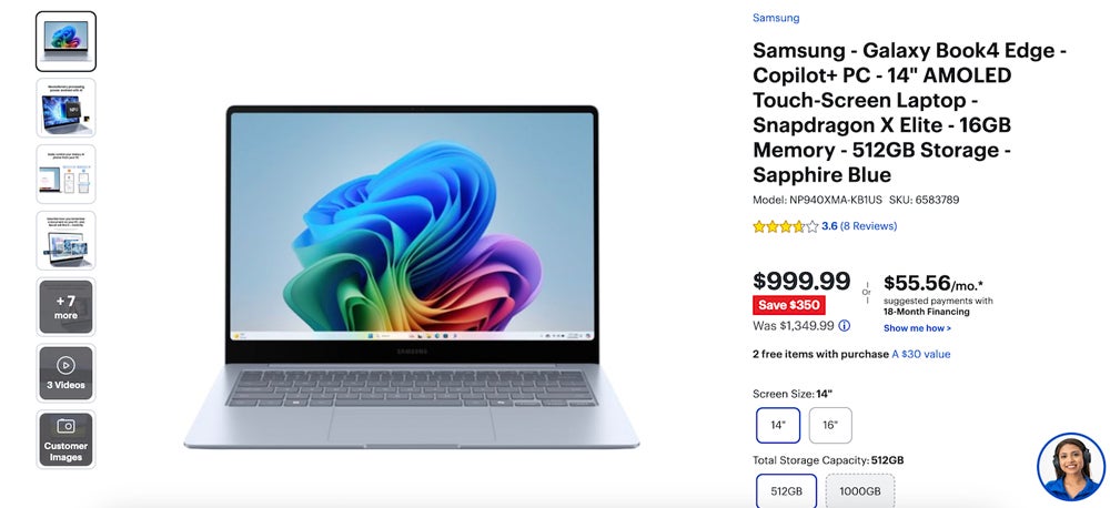 Samsung GalaxyBook 4 on Best Buy.
