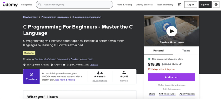 The 5 Best Online C Programming Courses for 2024