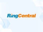 Review graphic featuring the logo of RingCentral.