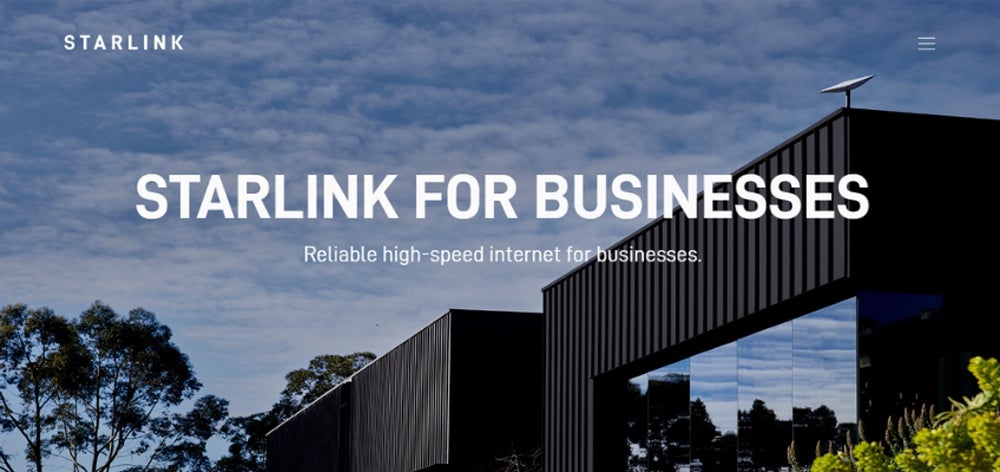 Starlink for Business graphic.