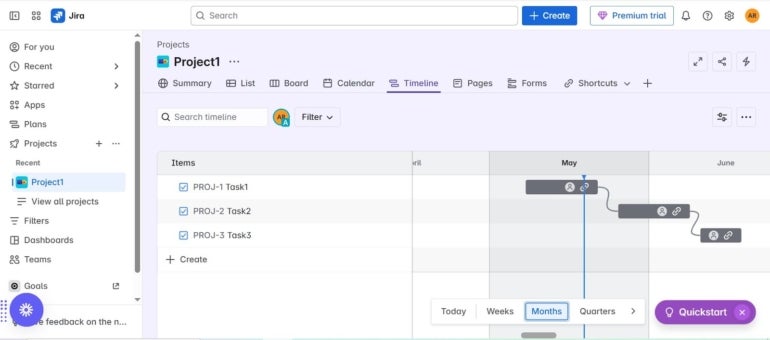 Jira over Microsoft Project
