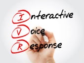 IVR - Interactive Voice Response acronym written using a marker.