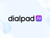 Review graphic featuring the logo of Dialpad AI.