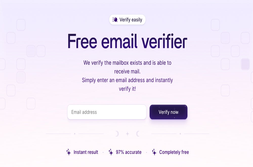 Wiza free email verification tool.