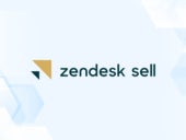 Review graphic featuring the logo of Zendesk Sell.