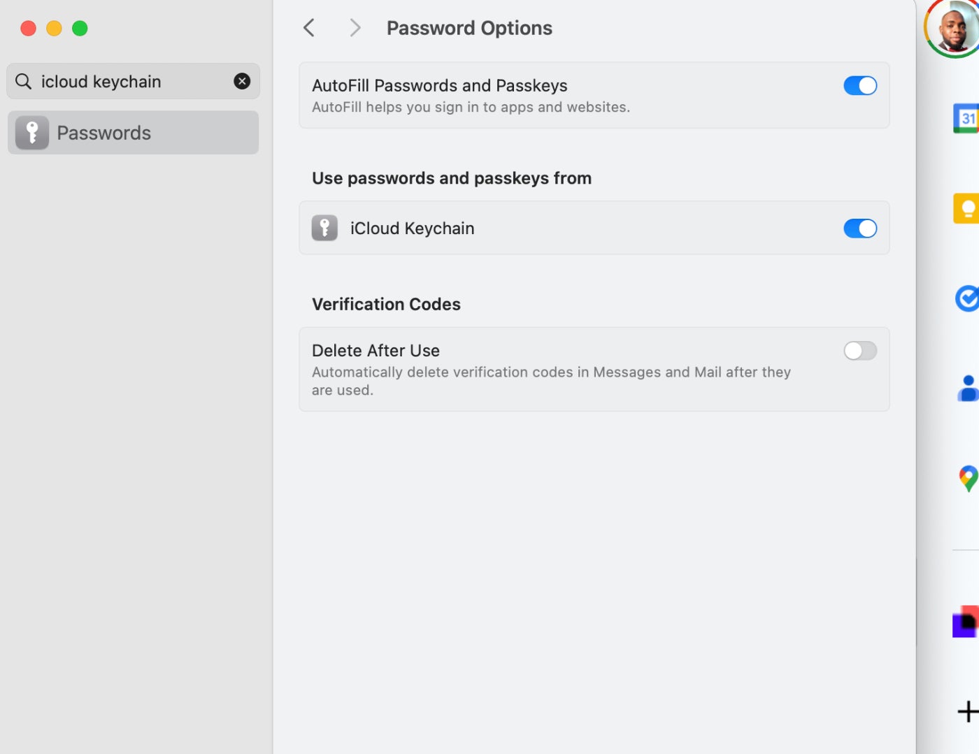 A screenshot of Apple password manager asking me to change my password on X and other recommendations.