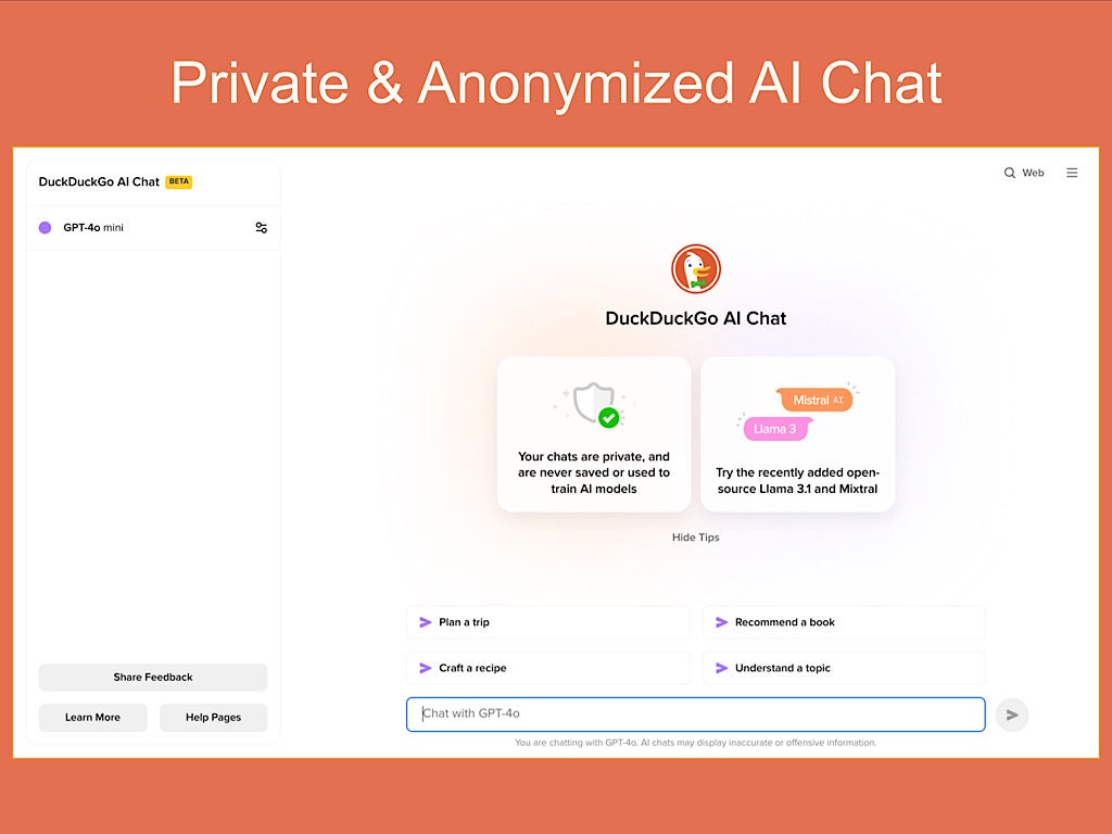 DuckDuckGo Joins AI Chat, Promises Enhanced Anonymity