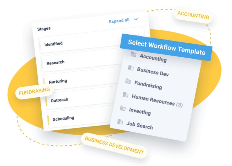 Nimble workflow template feature.