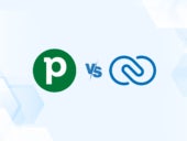 Versus graphic featuring Pipedrive and Zoho CRM icons.