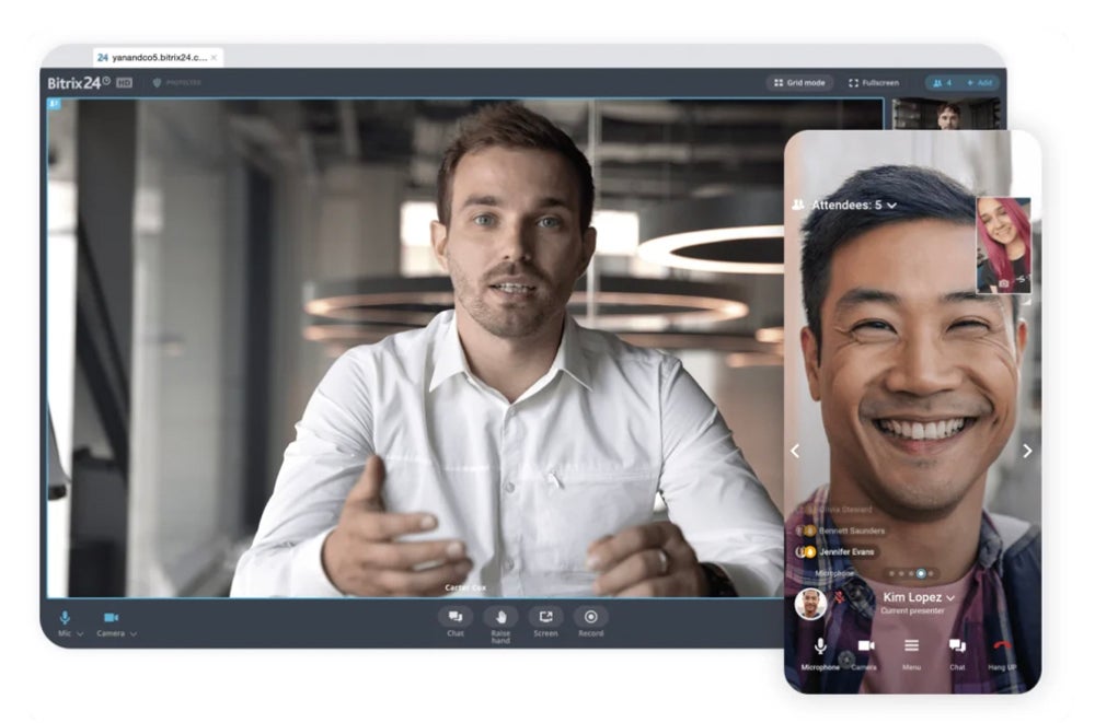 Bitrix24 Video call feature.