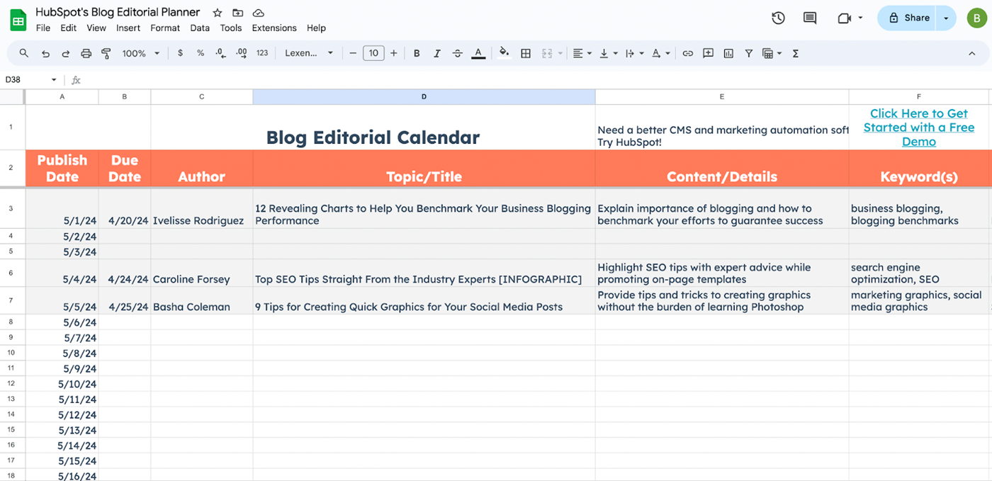 7 Free Editorial Calendar Templates You Can Use Right Now TechRepublic