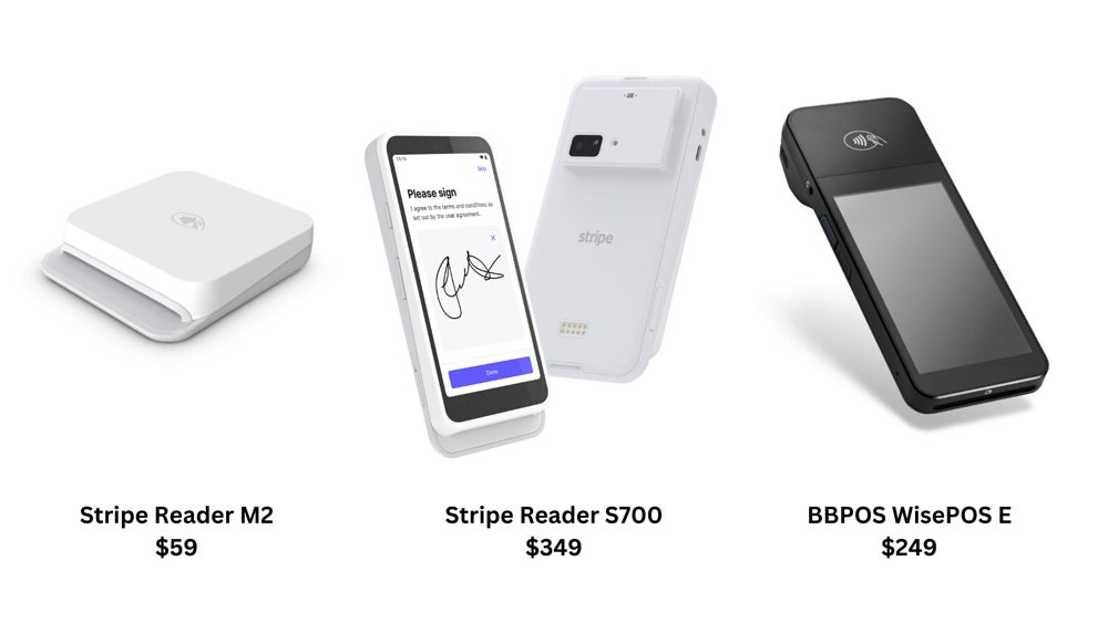 Stripe card readers.