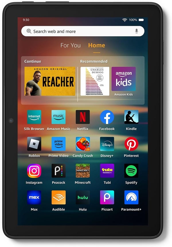 Amazon Fire HD 8 tablet.