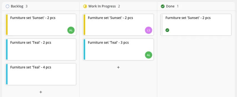 Simple kanban board.