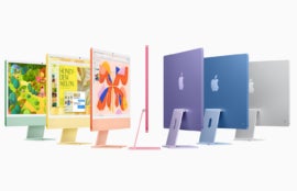 iMac in seven colors.