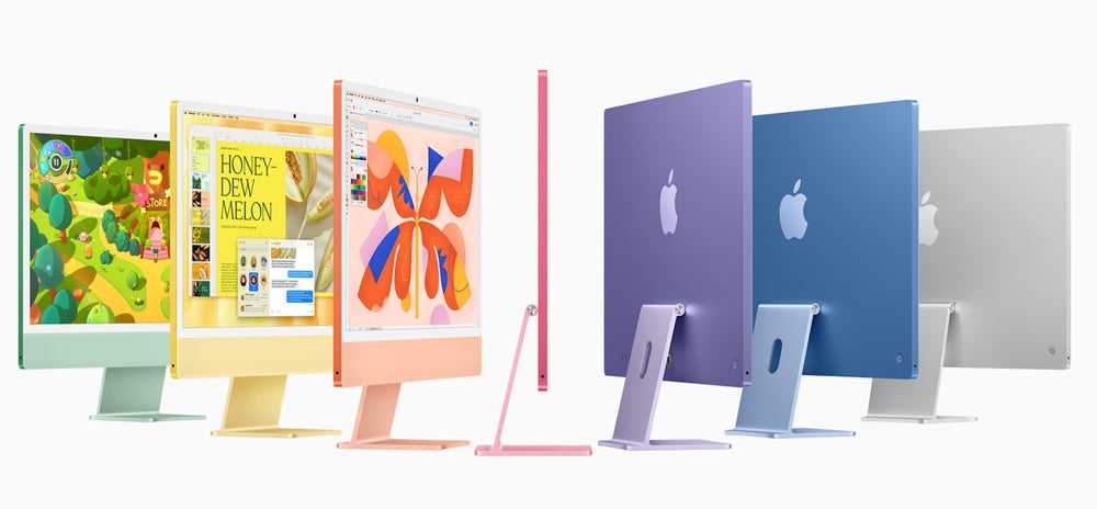 iMac in seven colors.