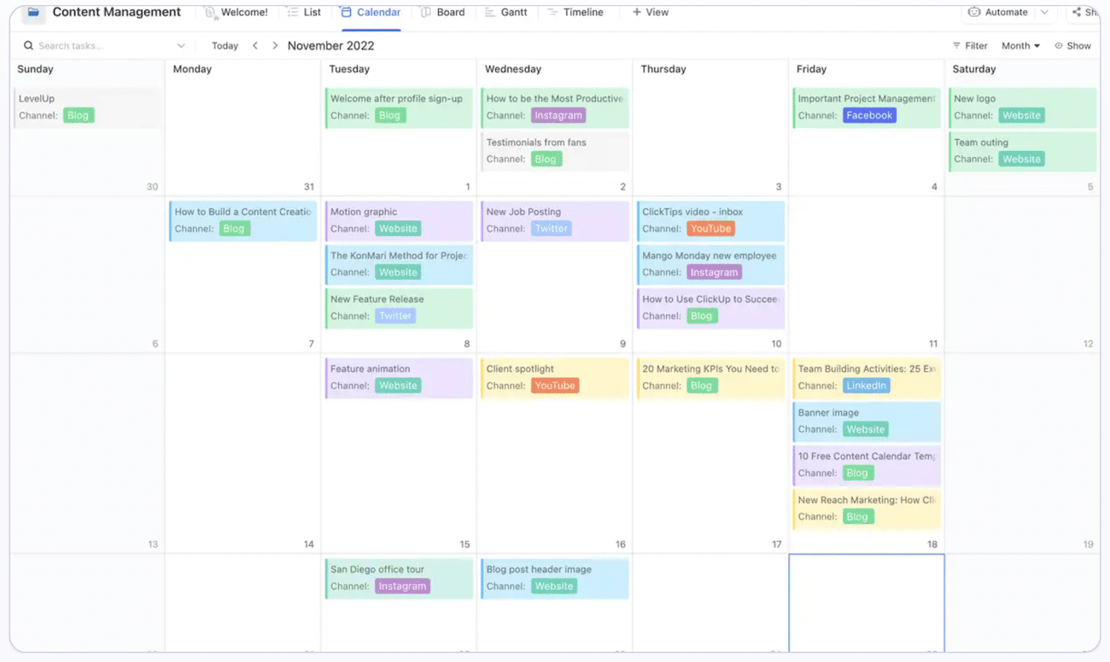 8 Simple Content material Calendar Templates You Can Use for Free – The ...