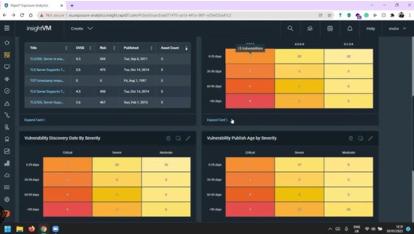 Rapid7 InsightVM Security Console.