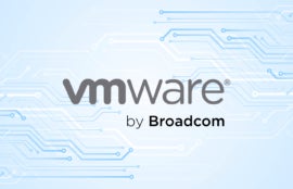 News graphic featuring the logo of VMware.