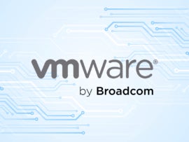 News graphic featuring the logo of VMware.