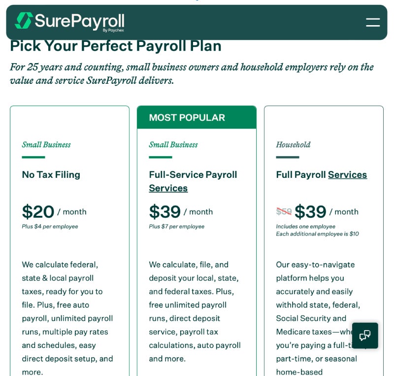 OnPay pay schedule setup form.