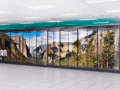 Photo of HPE's El Capitan supercomputer.