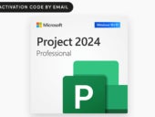 Promotional graphic for Microsoft Project 2024 Professional.