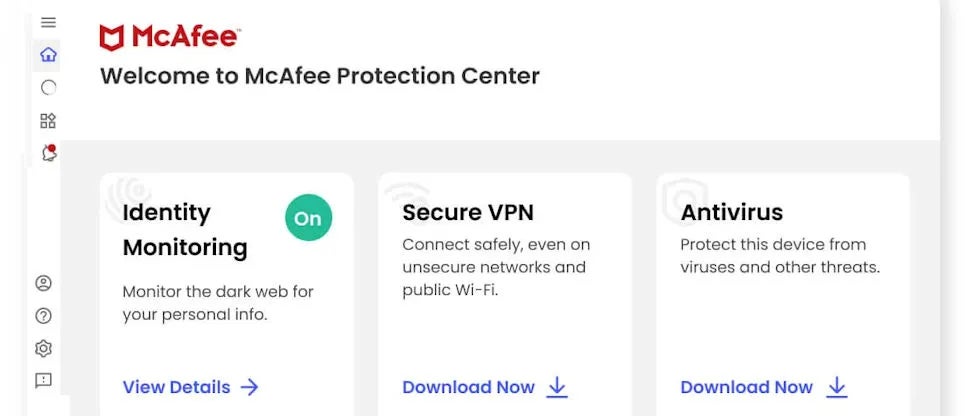 McAfee Total Protection VPN included in the price.