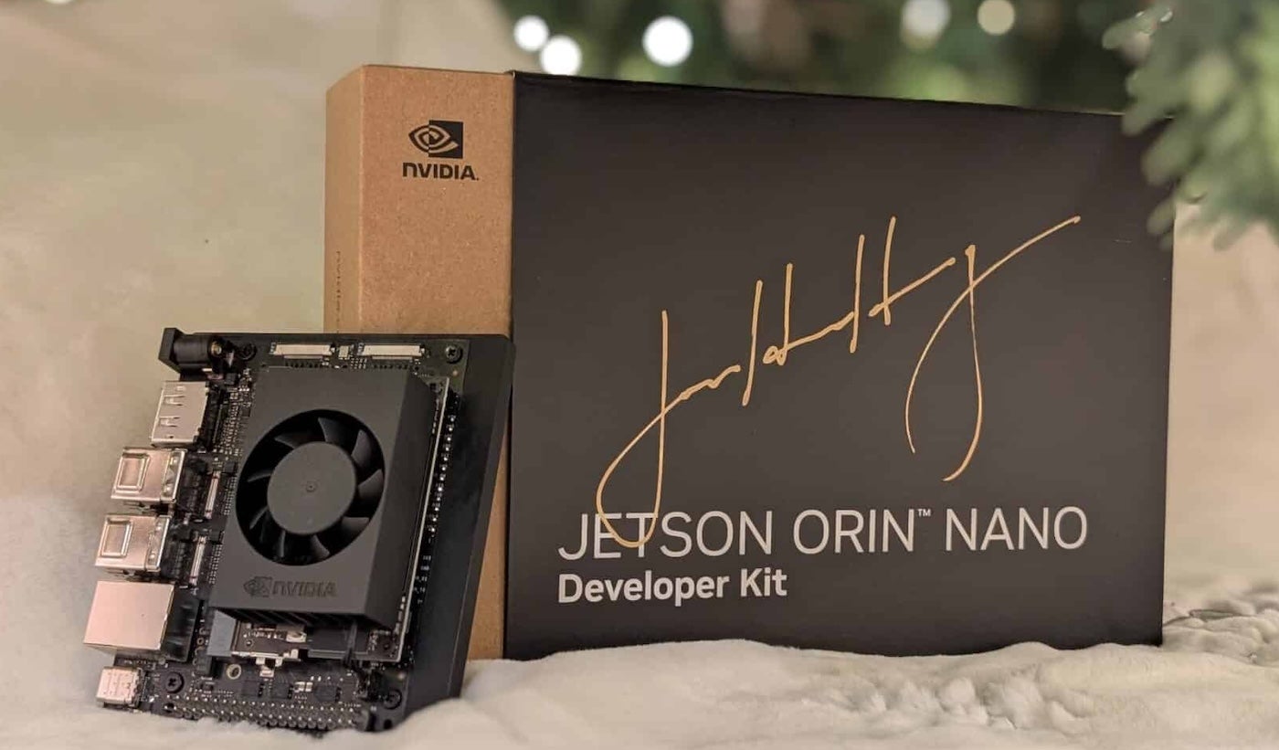 The NVIDIA Jetson Orin Nano Super Developer Kit.