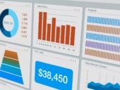 Close up view of a CRM dashboard.