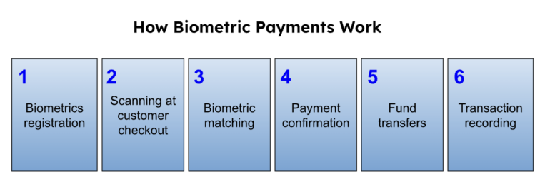 Biometric payments process flow