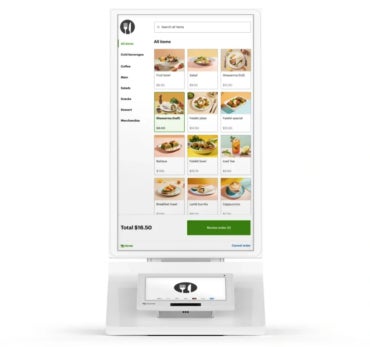 Clover self-service kiosks.