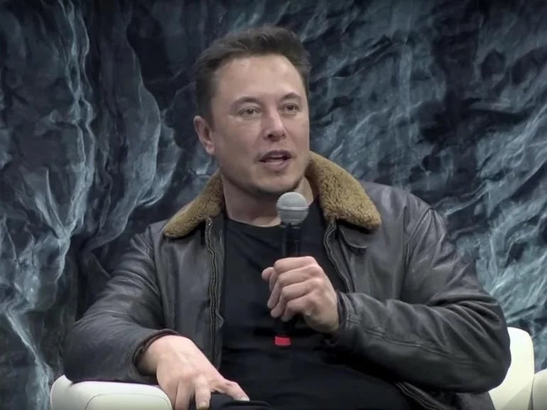 Elon Musk speaking in an interview.