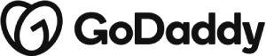 GoDaddy logo.