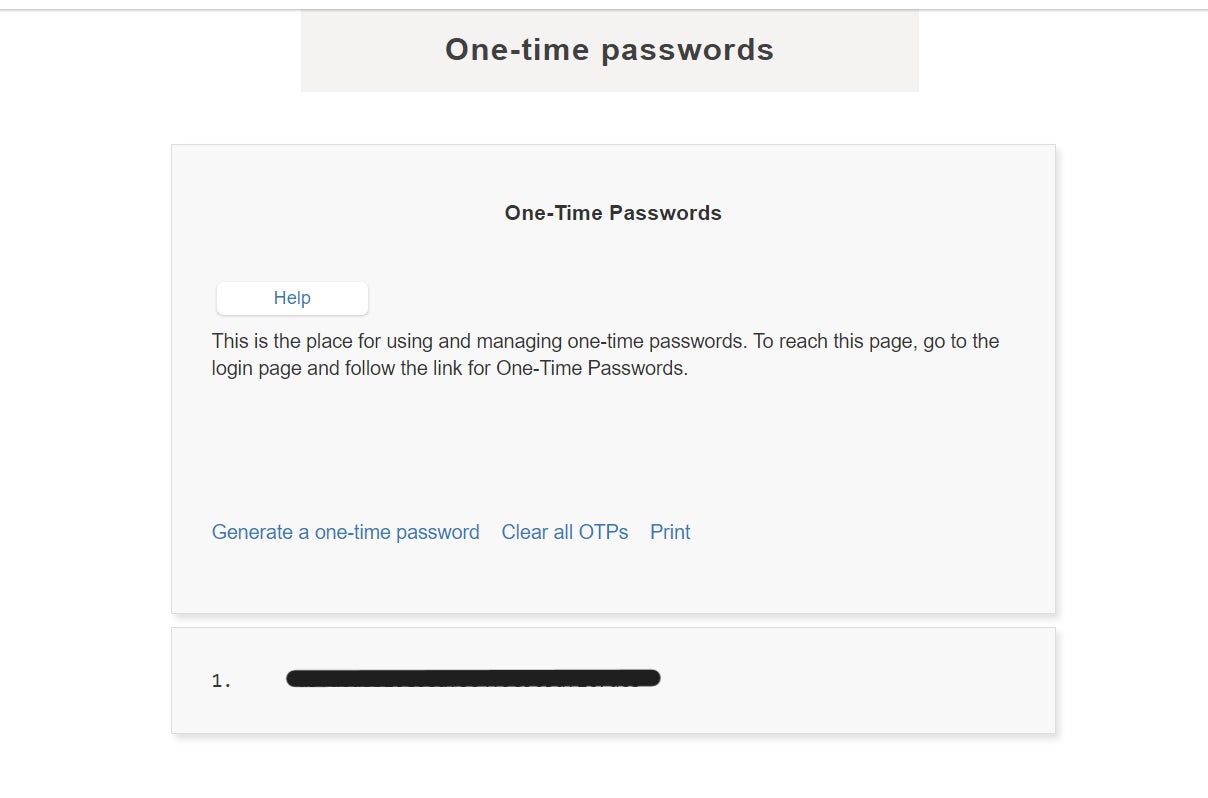 One-time passwords on LastPass.