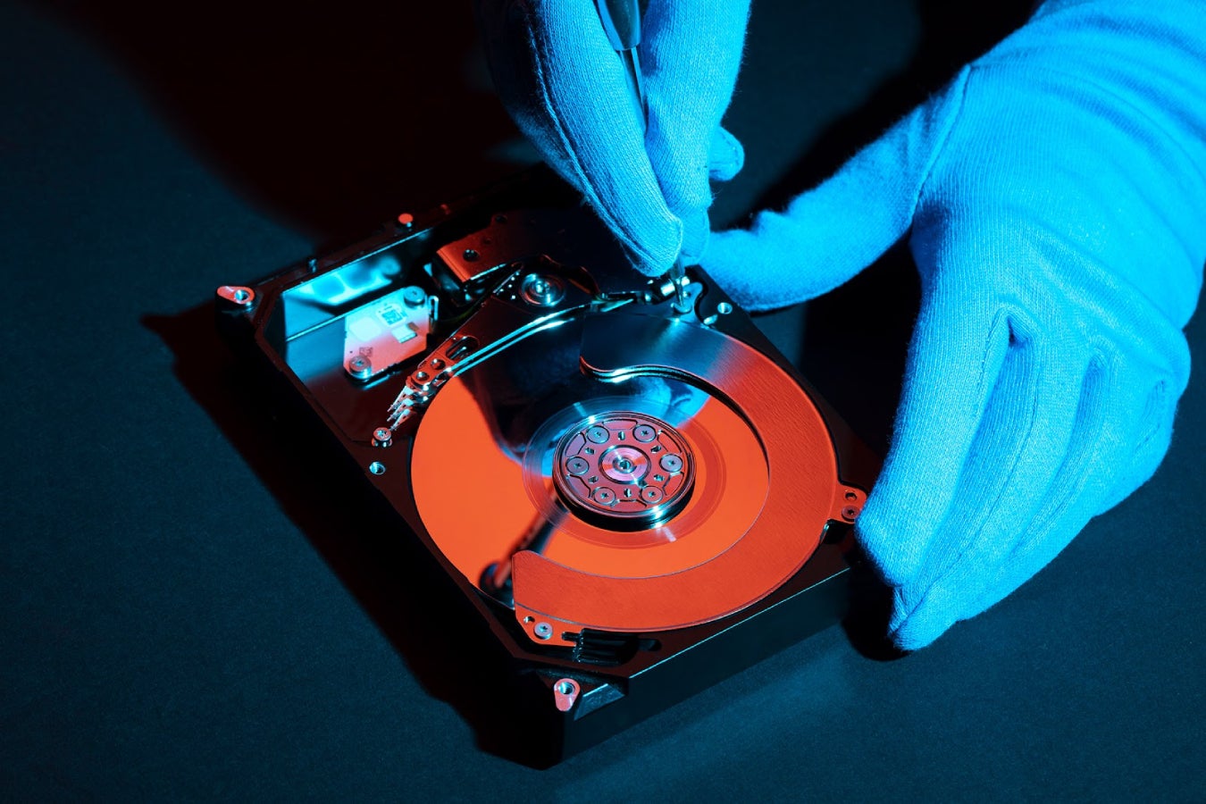 Data recovery on hard disk.