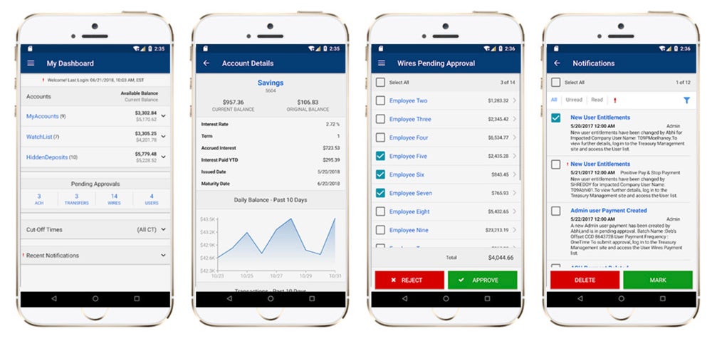 First Bank mobile app for businesses.