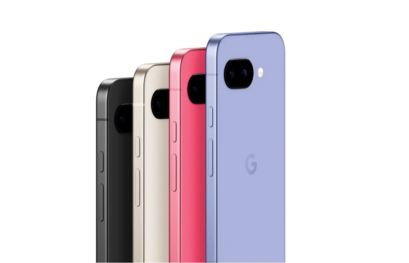 A series of Google Pixel in different colors.